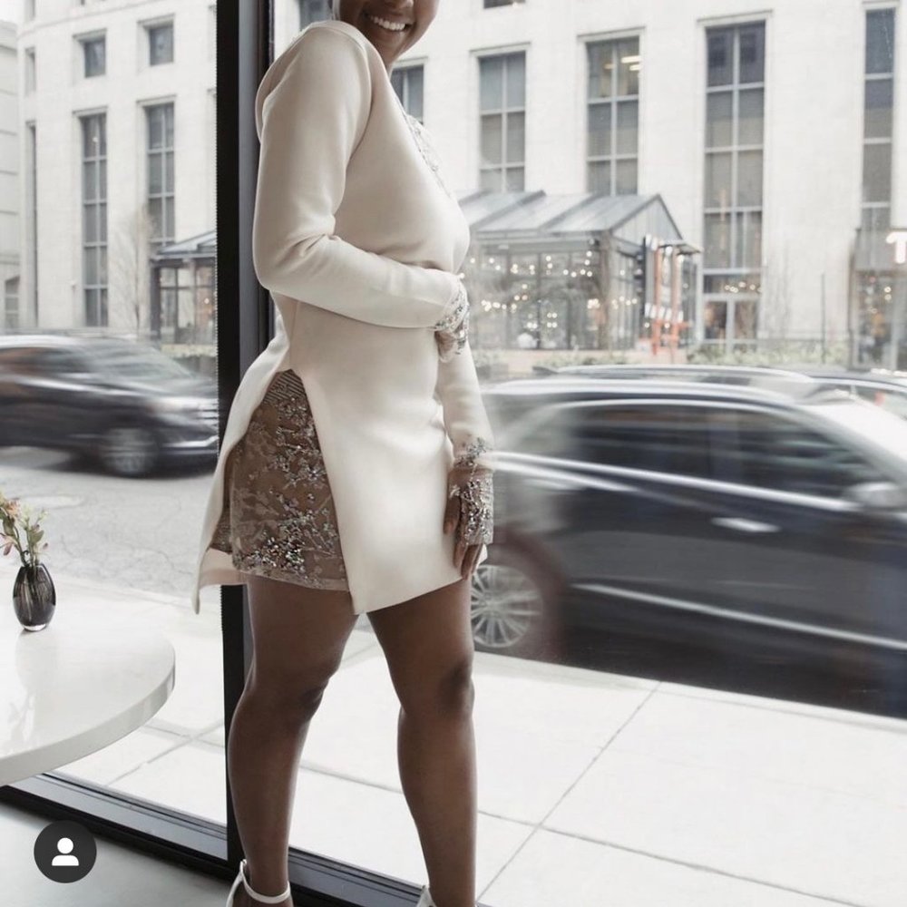 Couture Cream dress - Picture 2 of 4